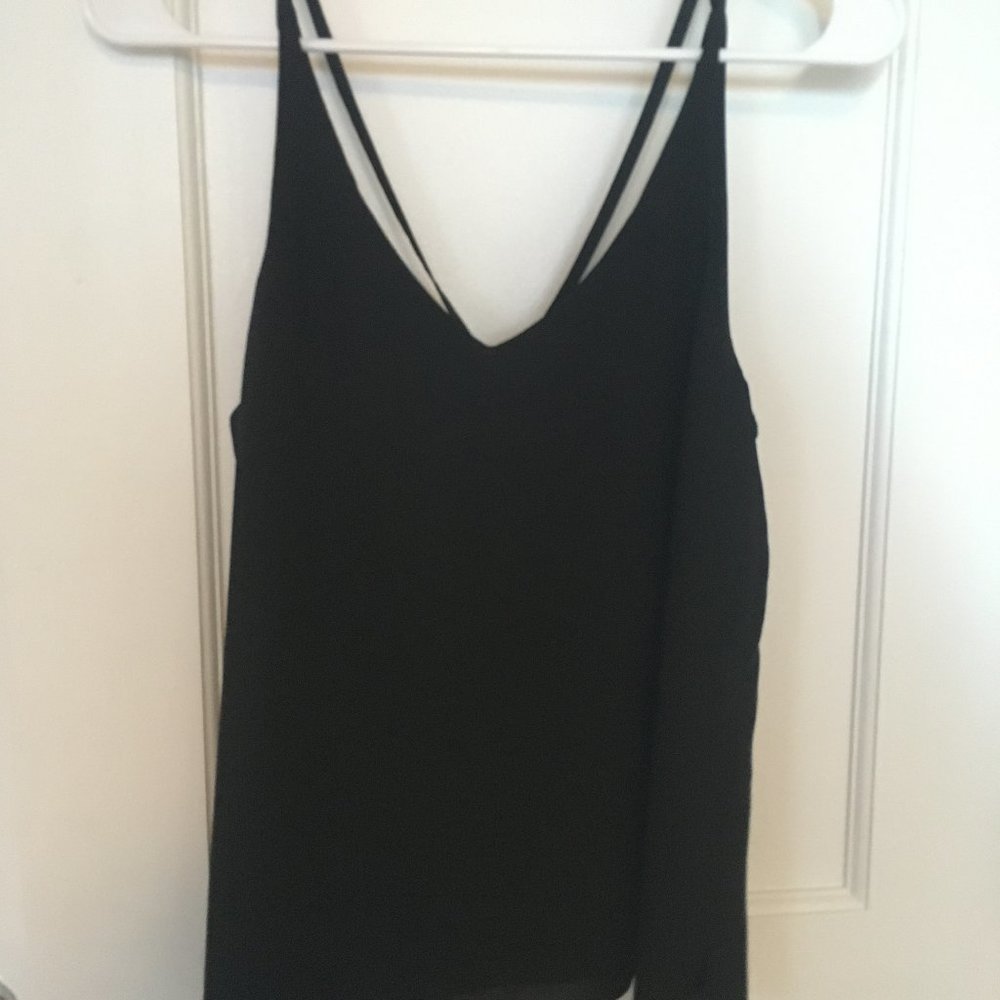 flowy black topshop tank